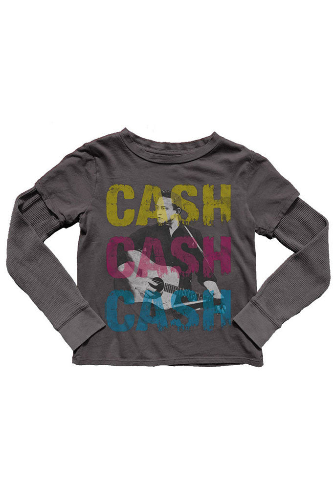 Johnny Cash Layered Tee by Rowdy Sprout