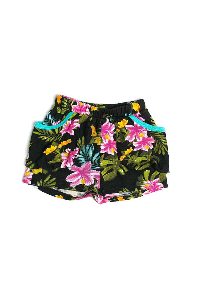 Girls Tropical Zuma Shorts by Joah Love