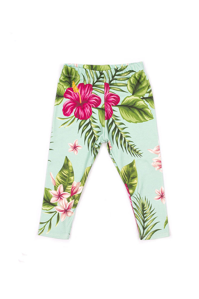 Aloha Leggings - Tropical Floral Print Leggings