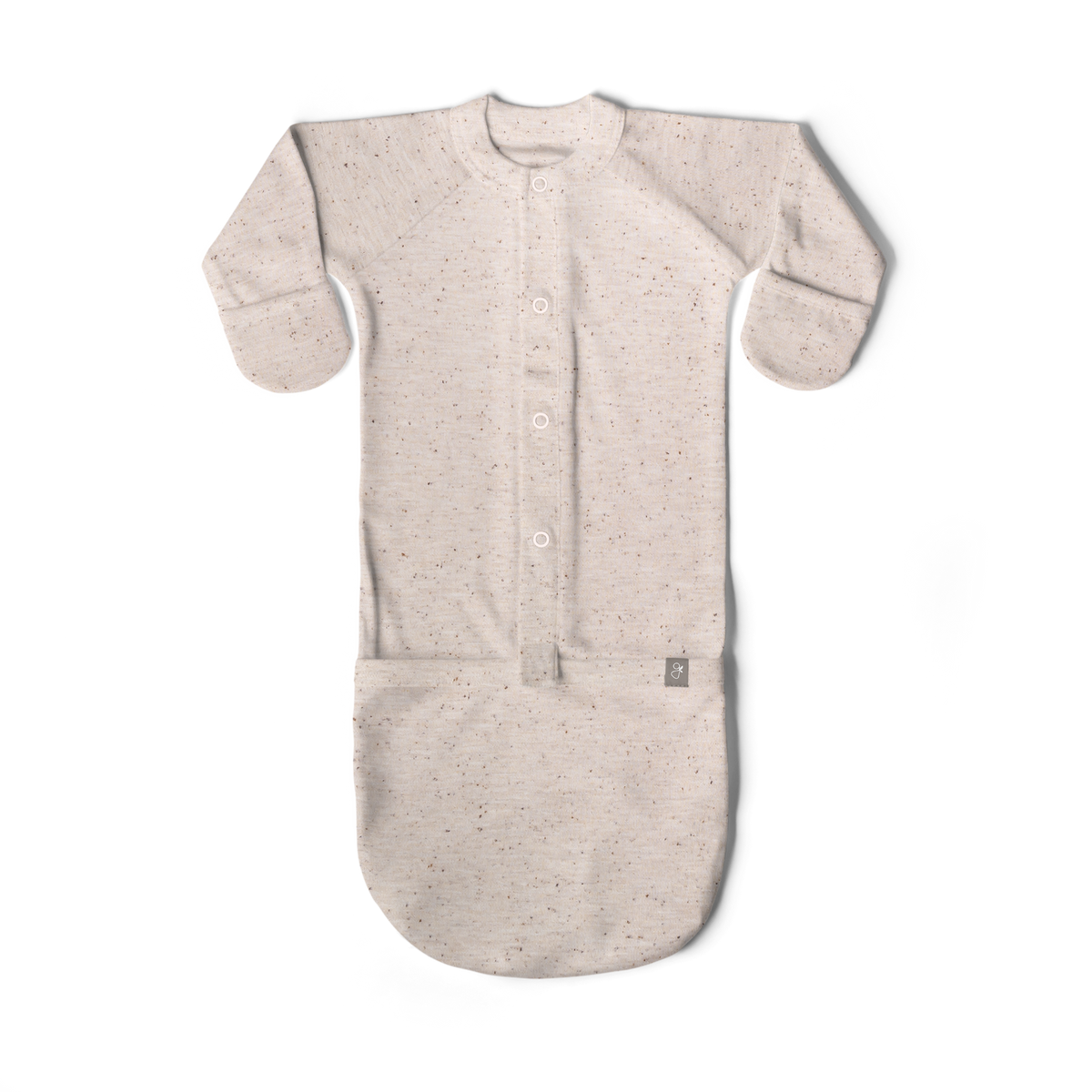 Bamboo Organic Convertible Baby Gown - Summit