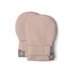 goumikids Bamboo Organic Cotton Stay-On Mitts - Rose