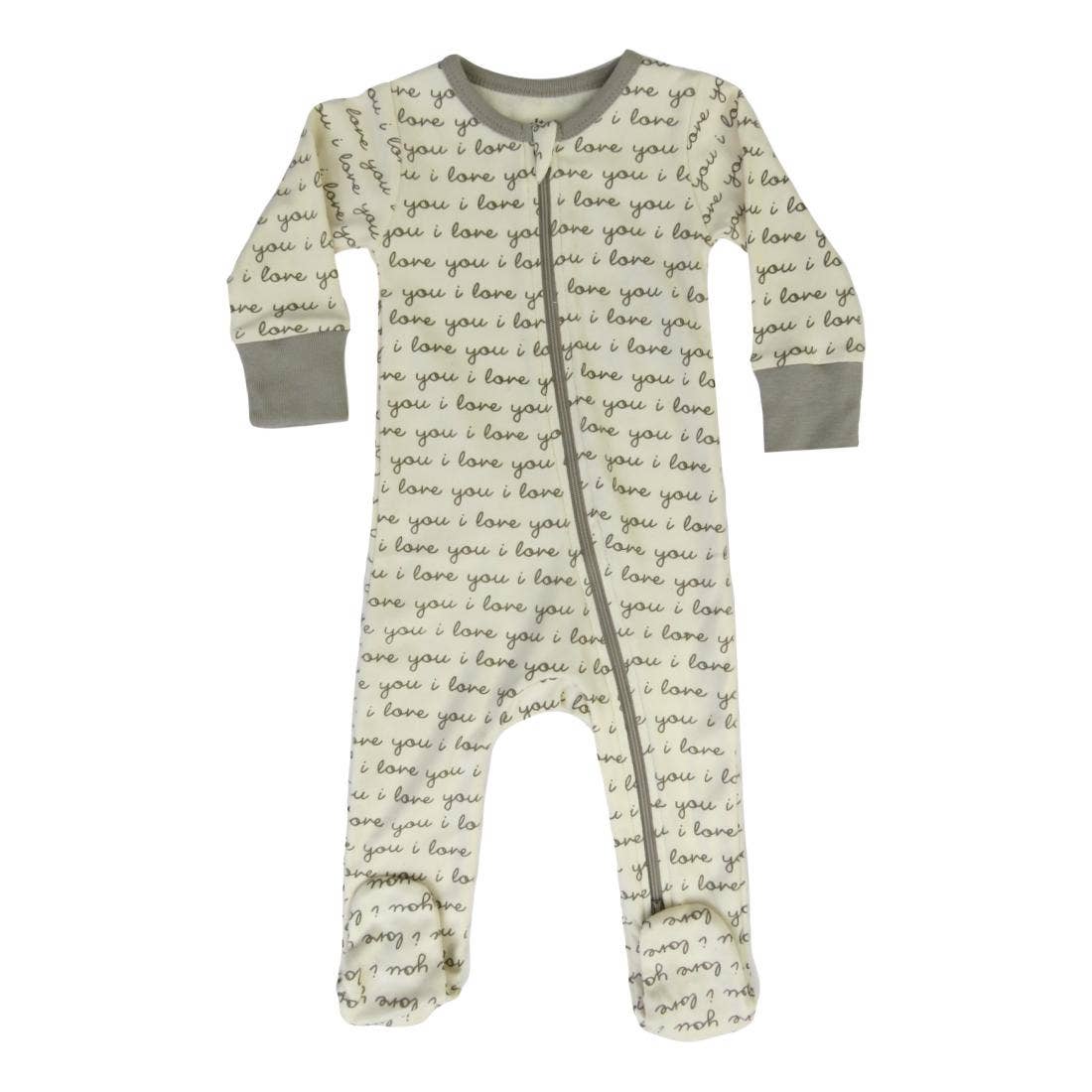 Cat & Dogma I Love You Footie One-Piece Baby Outfit