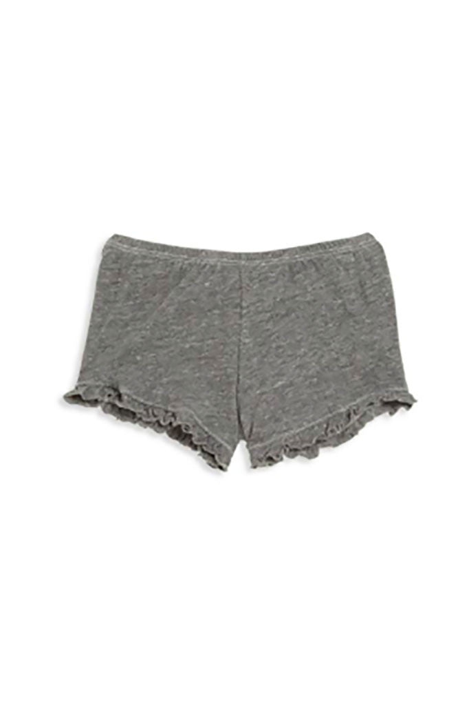 grey ruffle shorts by Chaser